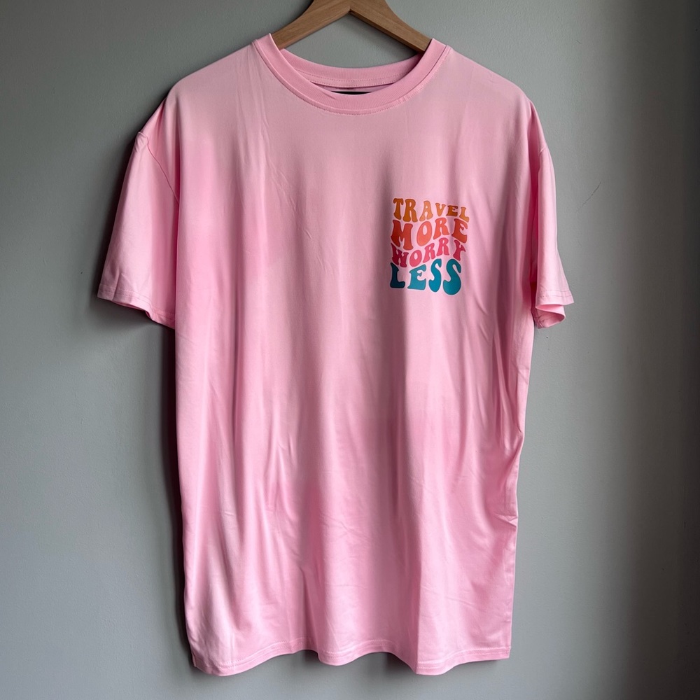 Travel More Worry Less Oversized Graphic Tee 🩷 - Picture 2 of 7